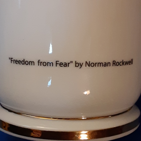 3/$15 Norman Rockwell "Freedom from Fear " Coffee/Tea Mug - Picture 5 of 5